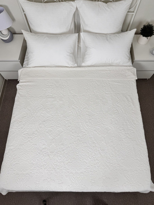 Покрывало махровое 22..421 7Я, 2210421, кремовый