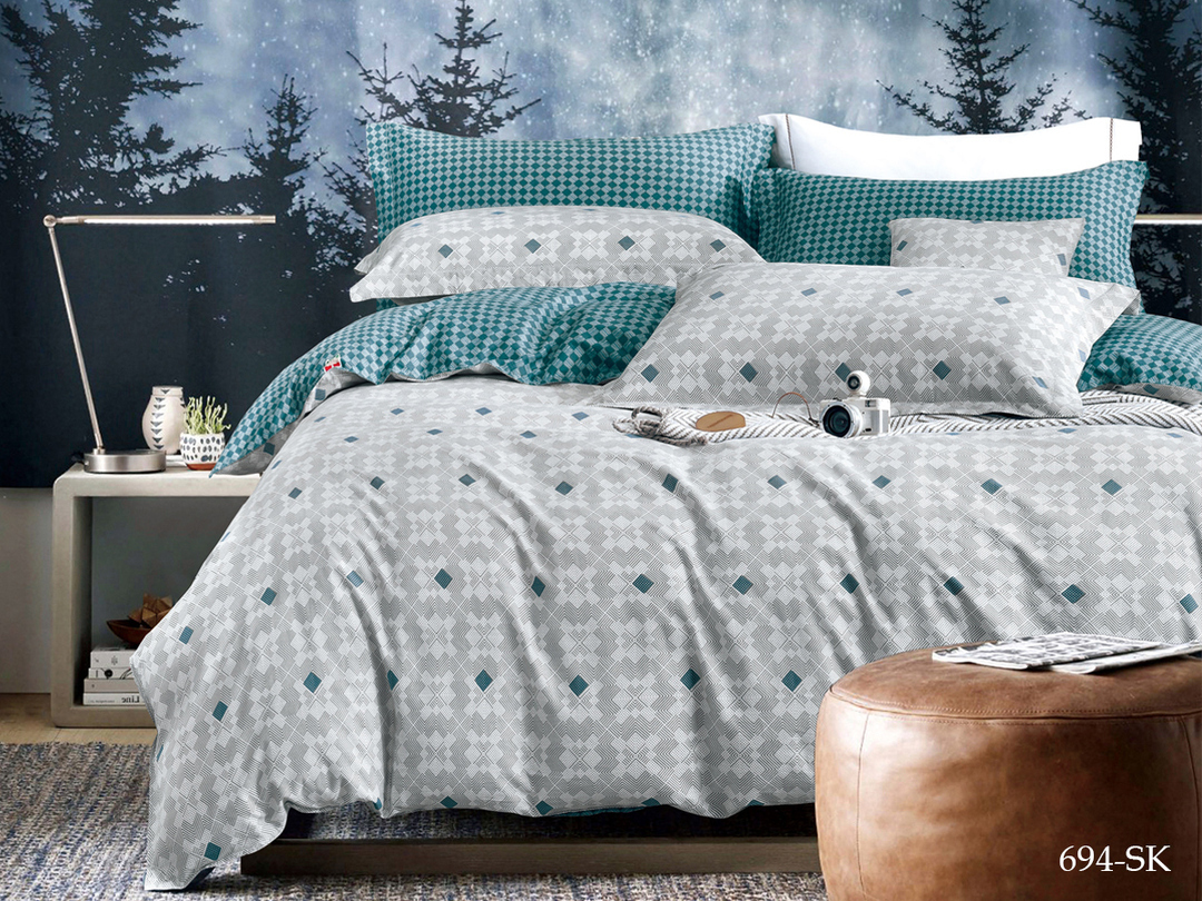 КПБ  сатин в коробке (нав 70*70) Satin de Luxe SK Клео<694-SK Скидка Акция27>