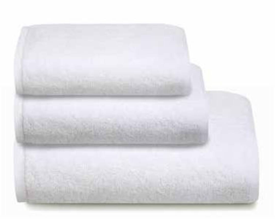 Полотенце махровое Делюкс Клинелли 500гр, 101 белый