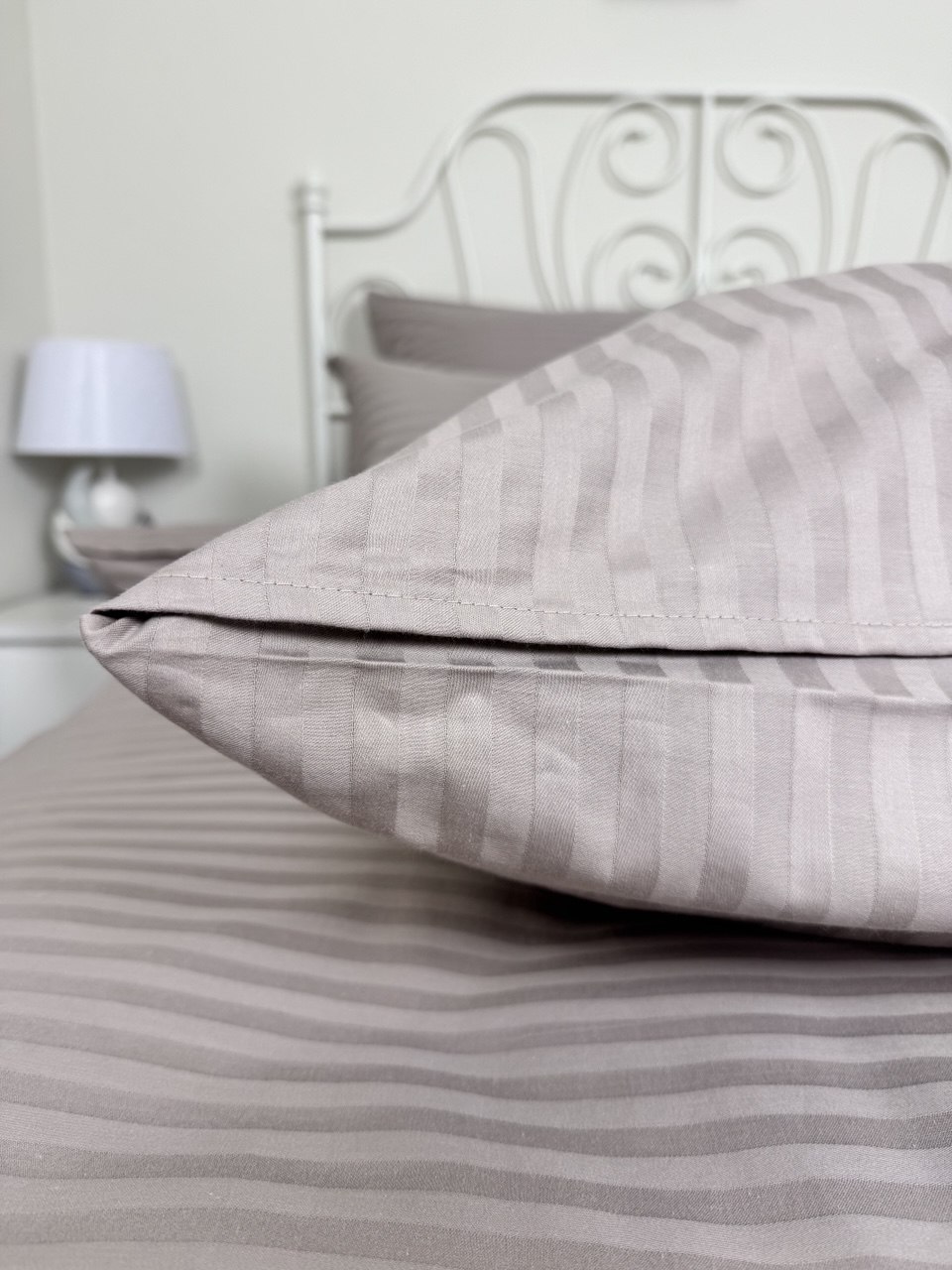 КПБ страйп-сатин однотонный Графитовая коллекция Реноме<Ss-001 Витаж>