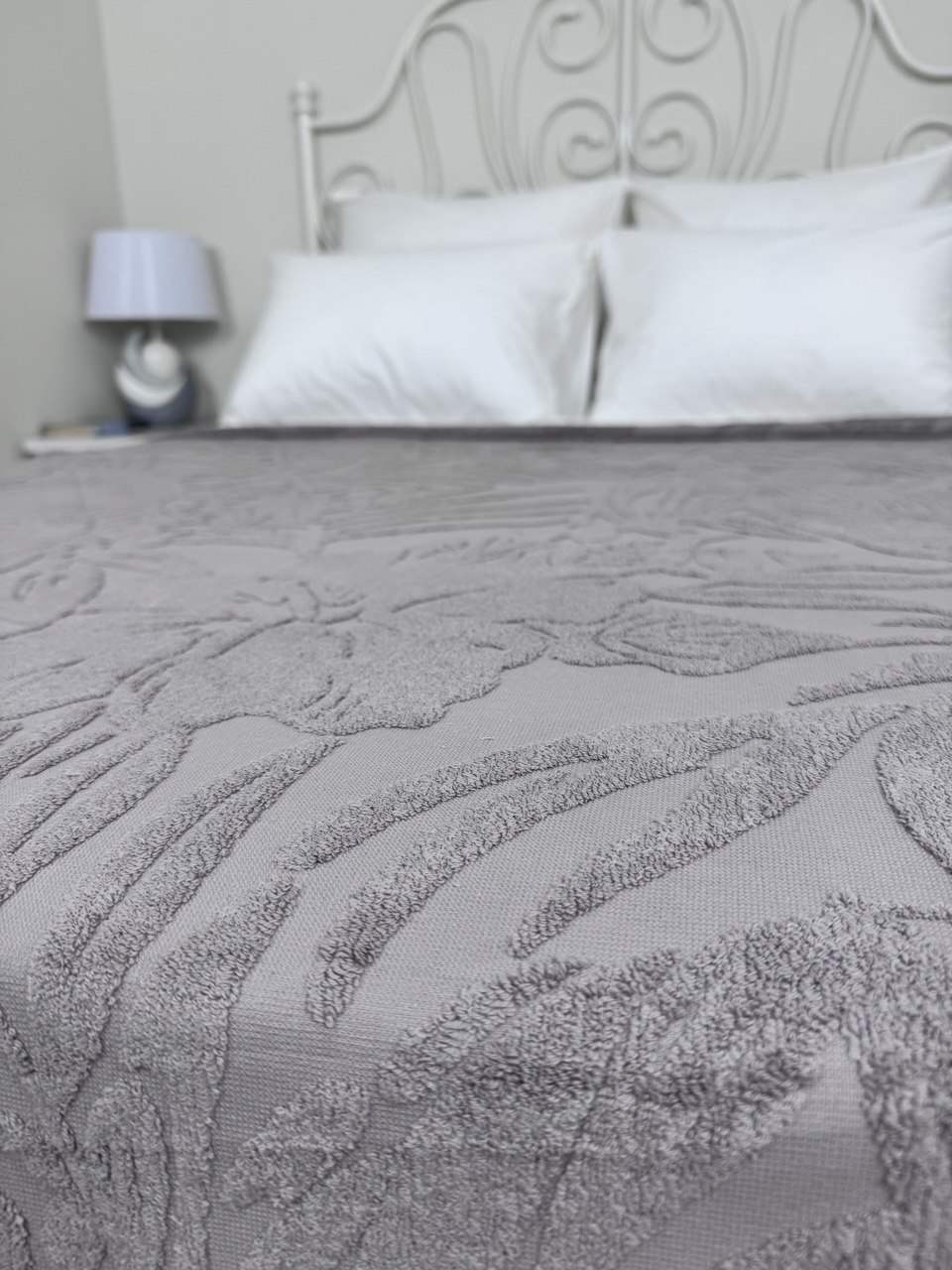 Покрывало махровое 22..448 7Я, 2208448, бежевый