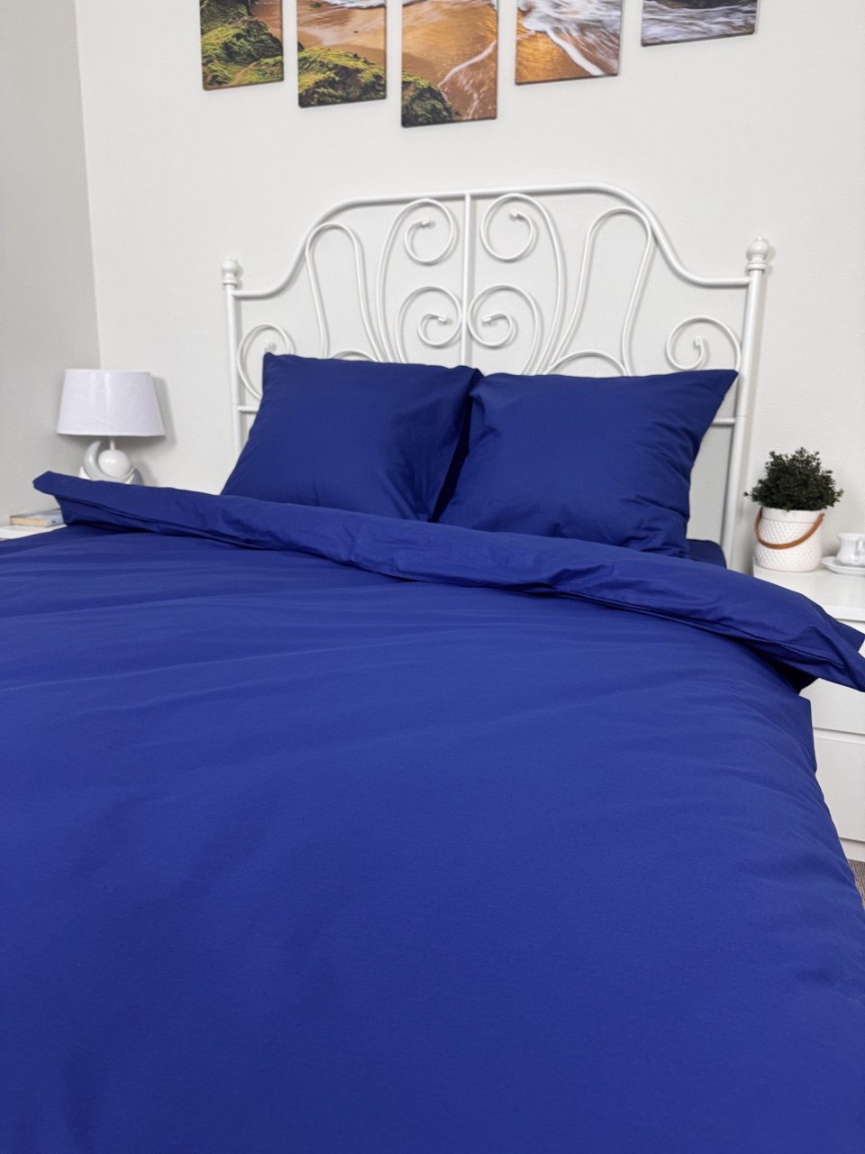 КПБ поплин однотонный Оливковая коллекция Реноме<19-4029 Темно-синий>