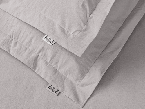 КПБ теплый лен с простыней на резинке (160*200*30) Koenigson<16-0000 Aska>