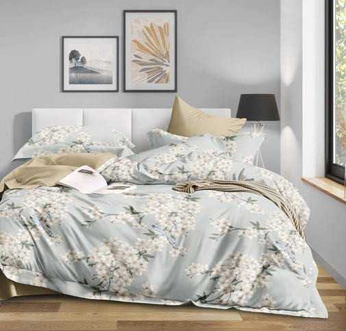 КПБ  поплин Оливковая коллекция Реноме<УУ 6700> 