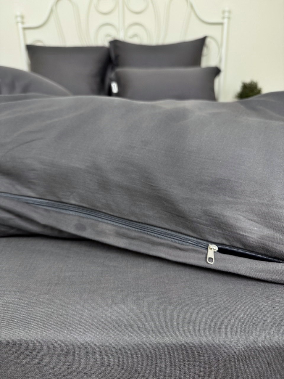 КПБ сатин однотонный Темно-синяя коллекция Реноме<OS-003 Графит>