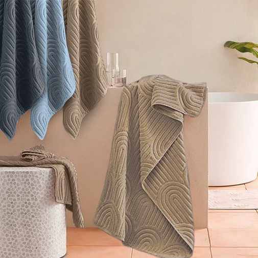 Полотенце махровое Аркадия Luxor, капучино