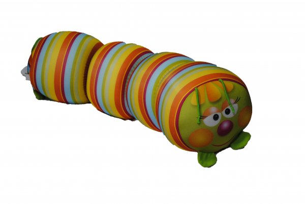 Антистрессовая игрушка-валик Гусеница М