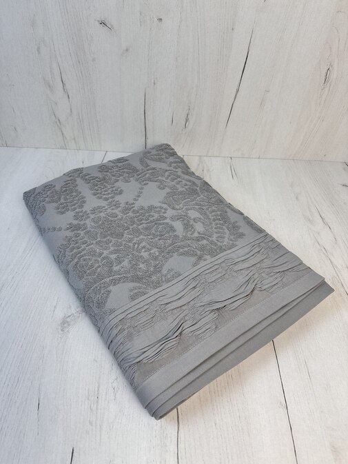 Покрывало махровое 22..421 7Я, 2208421, серо-зеленый