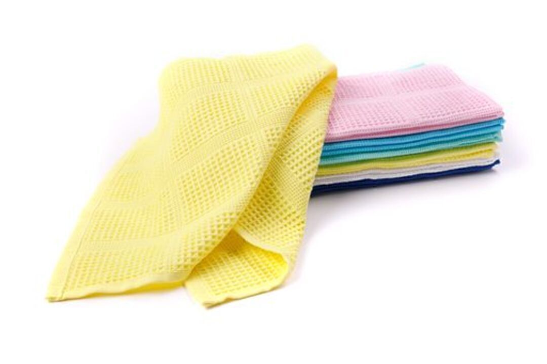 Полотенце вафельное CW 100-150 Узбекистан, 1075 лимон