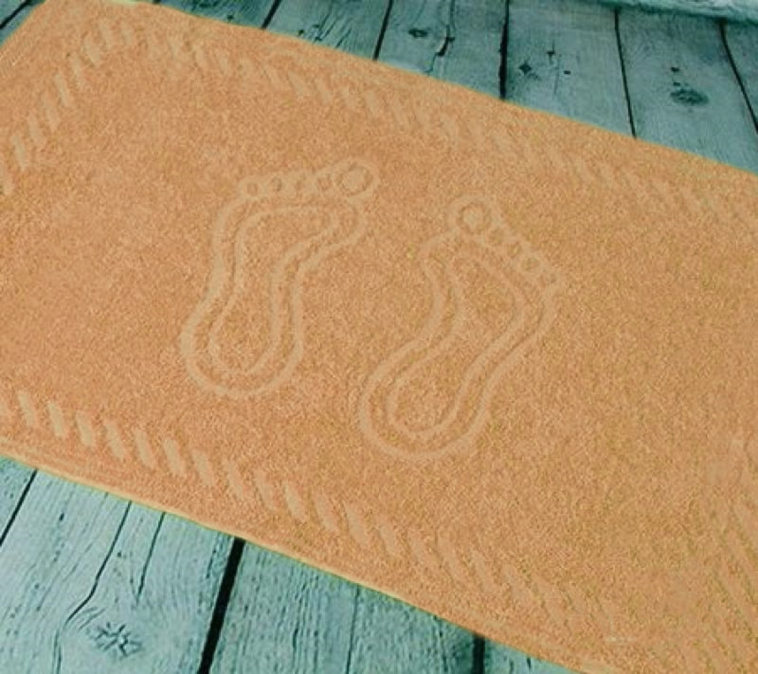 Полотенце махровое для ног  по цветам 450гр/м2 Узбекистан, 028 персик