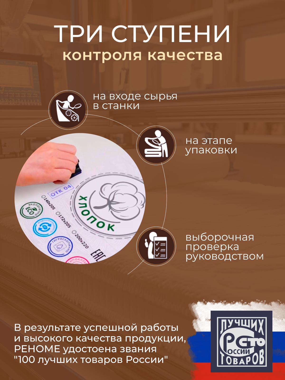 Подушка овечья шерсть, х/ф тк поплин ДВОЙНОЙ ЧЕХОЛ Реноме