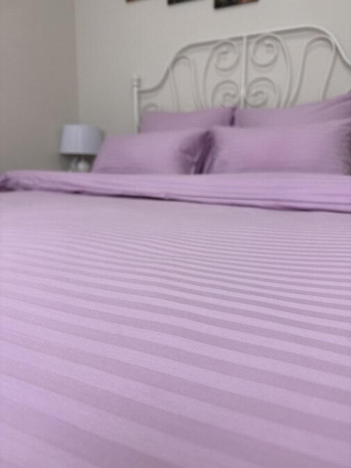 КПБ  страйп-сатин однотонный  Графитовая коллекция Реноме<Ss-006 Сакура> 