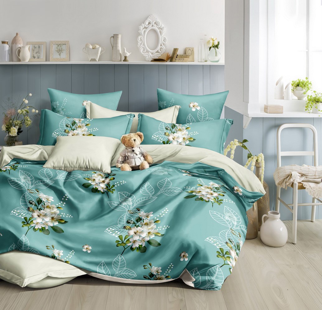 КПБ  поплин Оливковая коллекция Реноме<УУ 6991> 