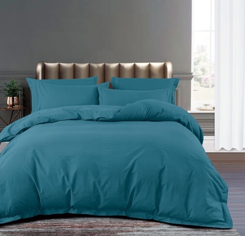 КПБ сатин-люкс CR однотонный с простыней на резинке (160*200*25) Ретро-Уют<CR6-006/R>