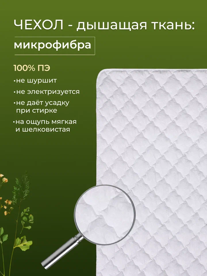 Наматрасник овечья шерсть  микрофибра Реноме