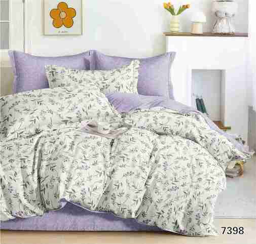 КПБ сатин Темно-синяя коллекция с увеличенной простыней Реноме<ПП 7398>