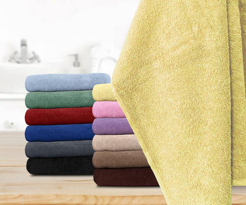 Полотенце махровое 380гр Бояртекс, желтый