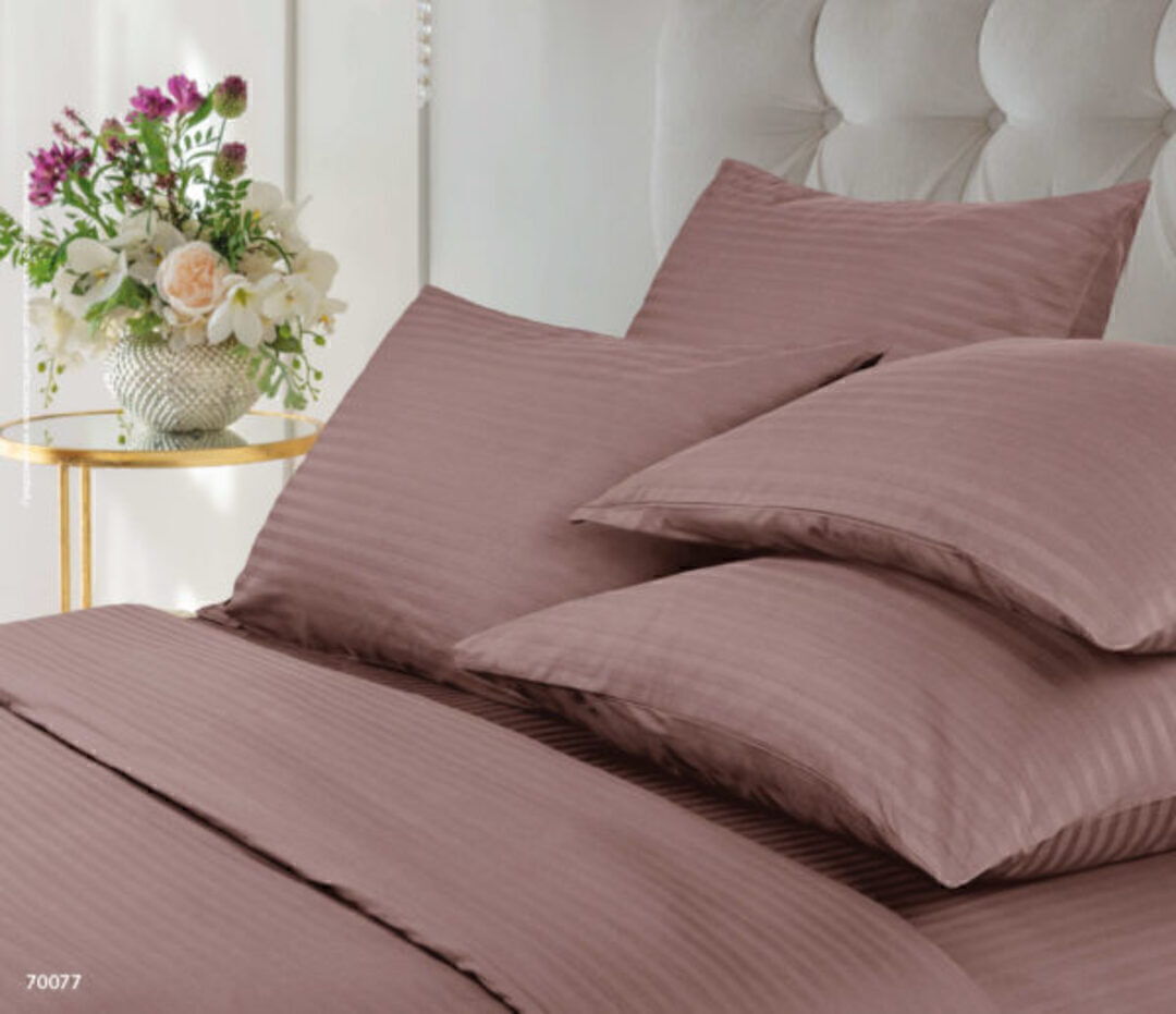 КПБ  страйп-сатин (нав 50*70) Verossa Stripe<70077 Ash Скидка>