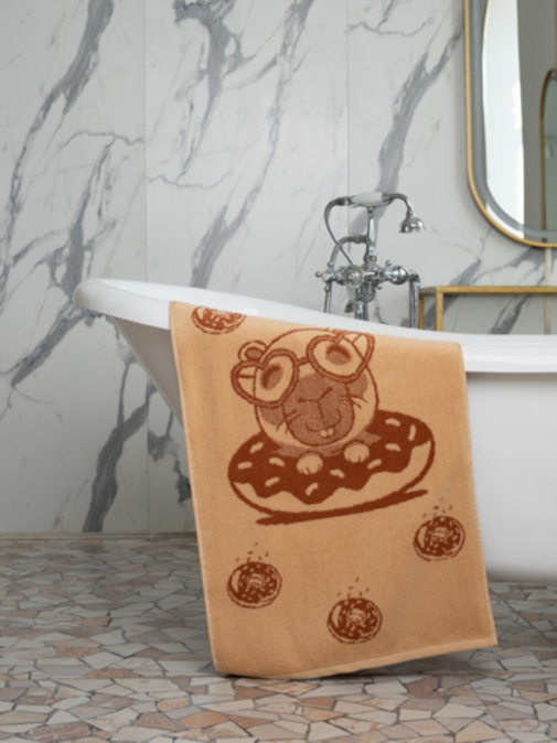 Полотенце махровое Капибара Узбекистан ПТК