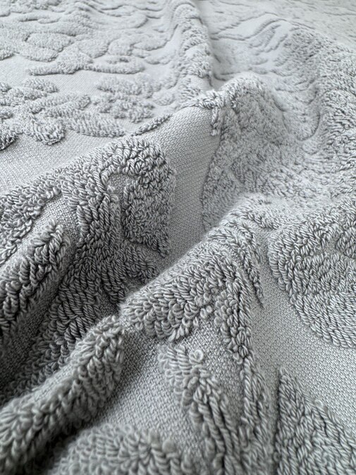 Покрывало махровое 22..421 7Я, 2208421, серо-зеленый