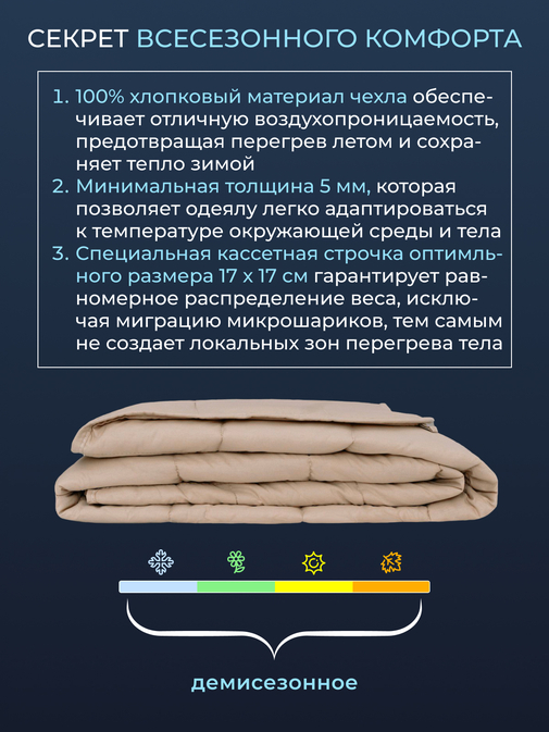 Одеяло Обними утяжеленное хлопок Реноме