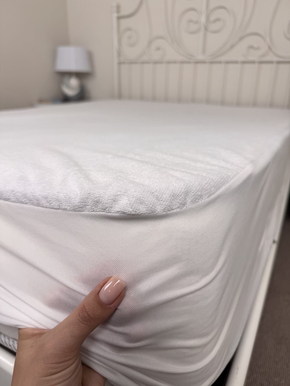 Наматрасник водонепроницаемый с юбкой из сетки 30см Реноме