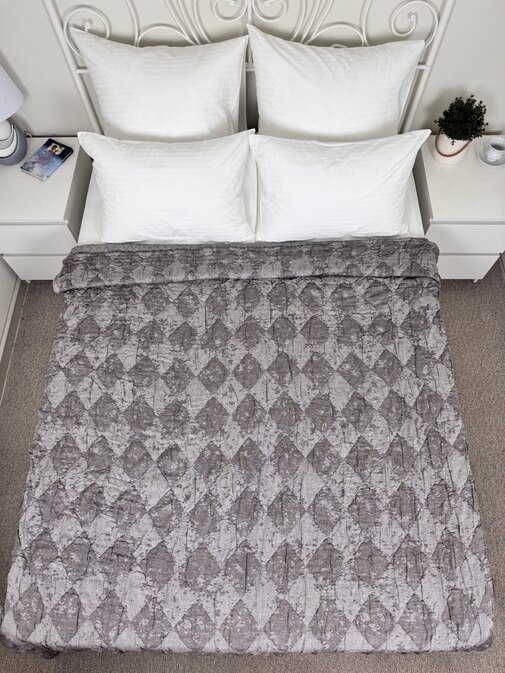 Покрывало хлопковое 46..347 7Я, 4608347, коричневый