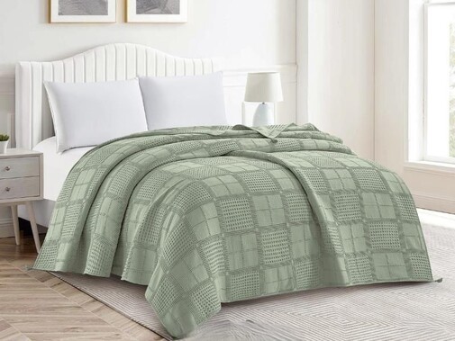 Покрывало жаккардовое вареный хлопок TERRY Клео, TER-004