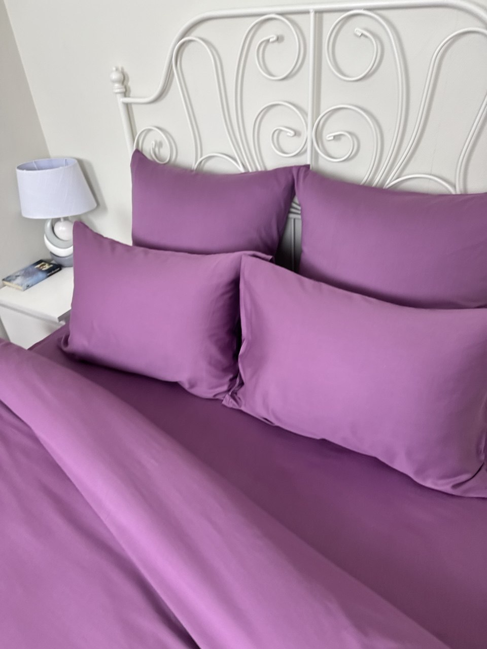 КПБ сатин однотонный Темно-синяя коллекция Реноме<OS-002 Сливовый>