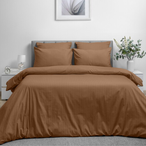 КПБ  поплин страйп-дизайн (нав 50*70) Волшебная ночь<8709/19 New beige>