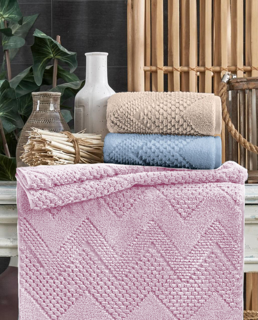 Полотенце махровое Рокс Luxor, розовый