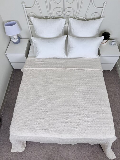 Покрывало хлопковое 46..348 7Я, 4610348, бежевый