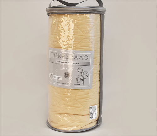 Покрывало стеганое двухстороннее поплин Luxor, 19-1217, шоколадный