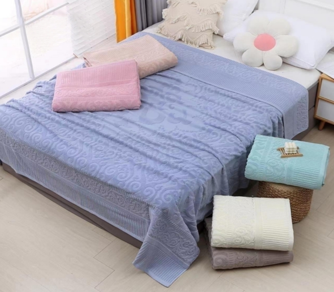 Покрывало махровое 22..316 7Я, 2208316, зеленый