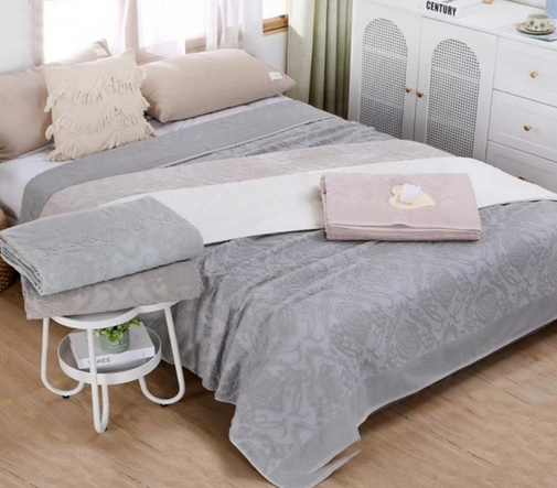 Покрывало махровое 22..449 7Я, 2208449, персиковый