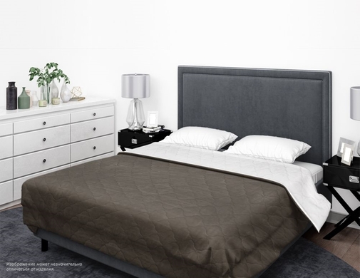 Покрывало ультрастеп однотонное полисатин Бояртекс, 19-0814, шоколадный