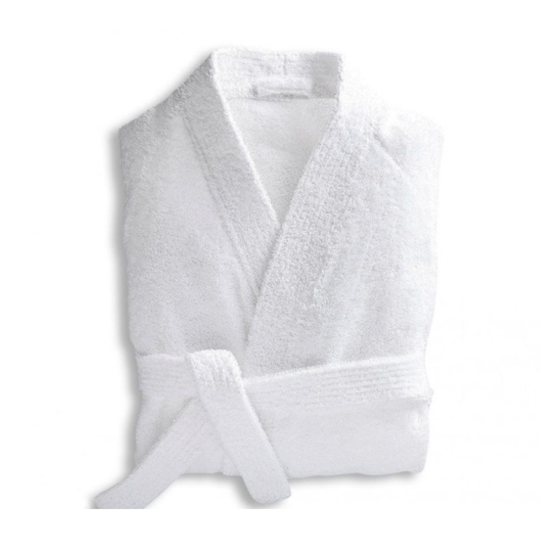 Халат махровый унисекс, цвет белый
