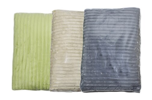 Плед однотонный жаккард в пакете Pinoli Реноме, PN-012 персиковый