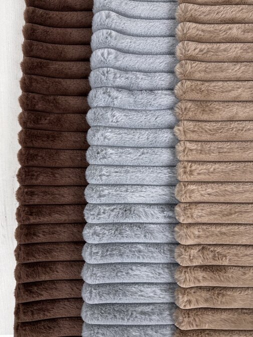 Комплект накидок на диван -2шт+-1шт мех кролик new СД