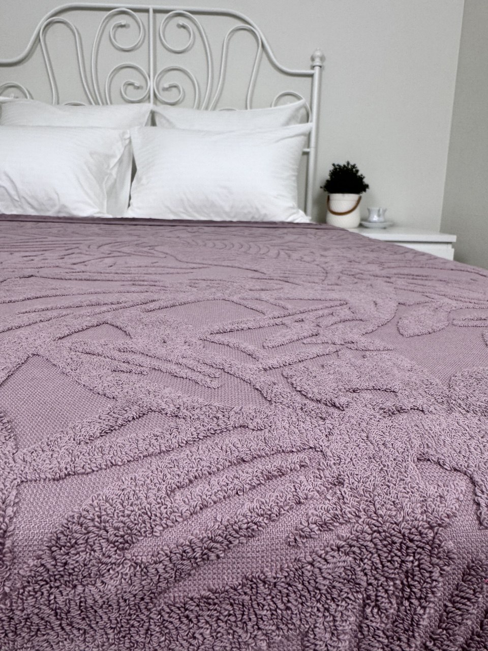 Покрывало махровое 22..448 7Я, 2208448, брусничный