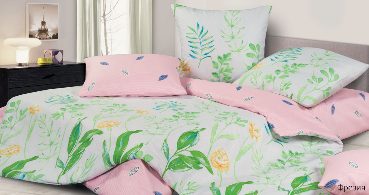 КПБ  сатин Гармоника<Фрезия>