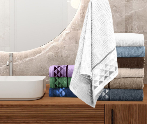 Полотенце махровое Призма Luxor, белый