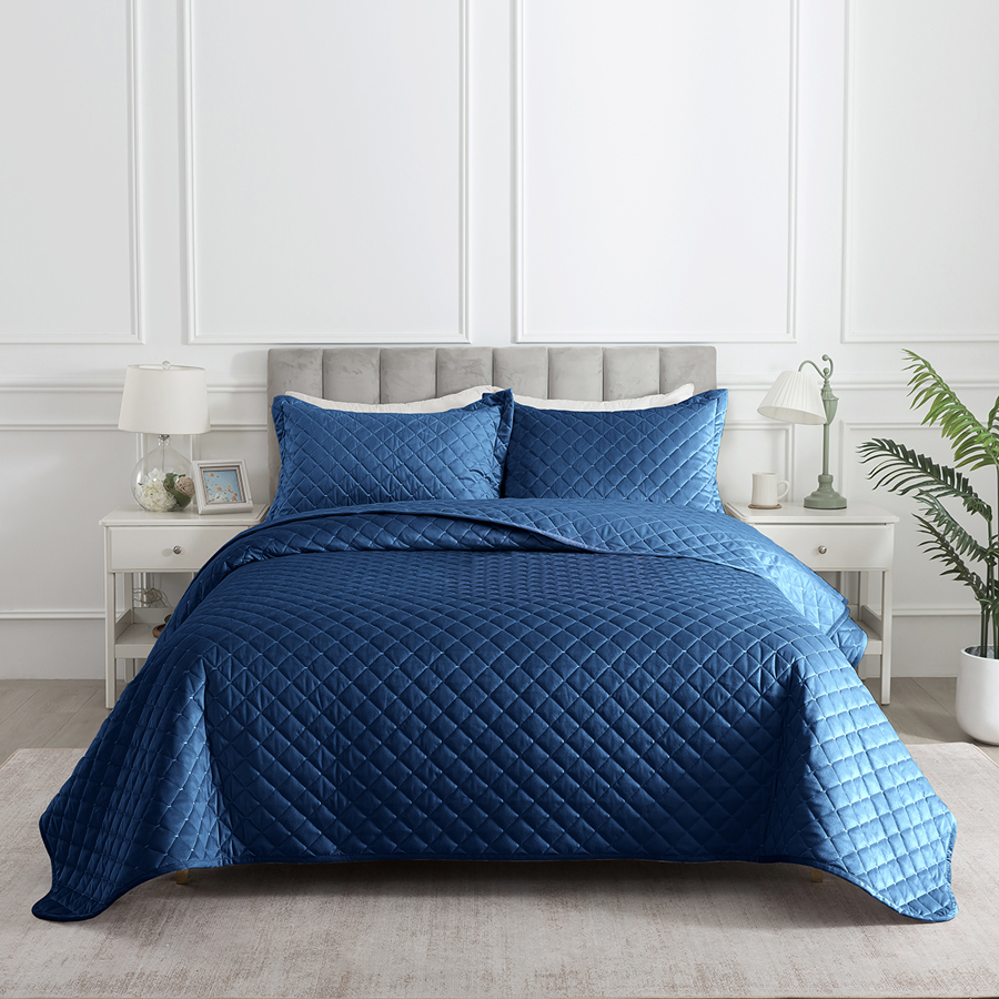 Покрывало  велюровое Bravo  с наволочками -2шт 7015-09 аква<7015-09  аква>