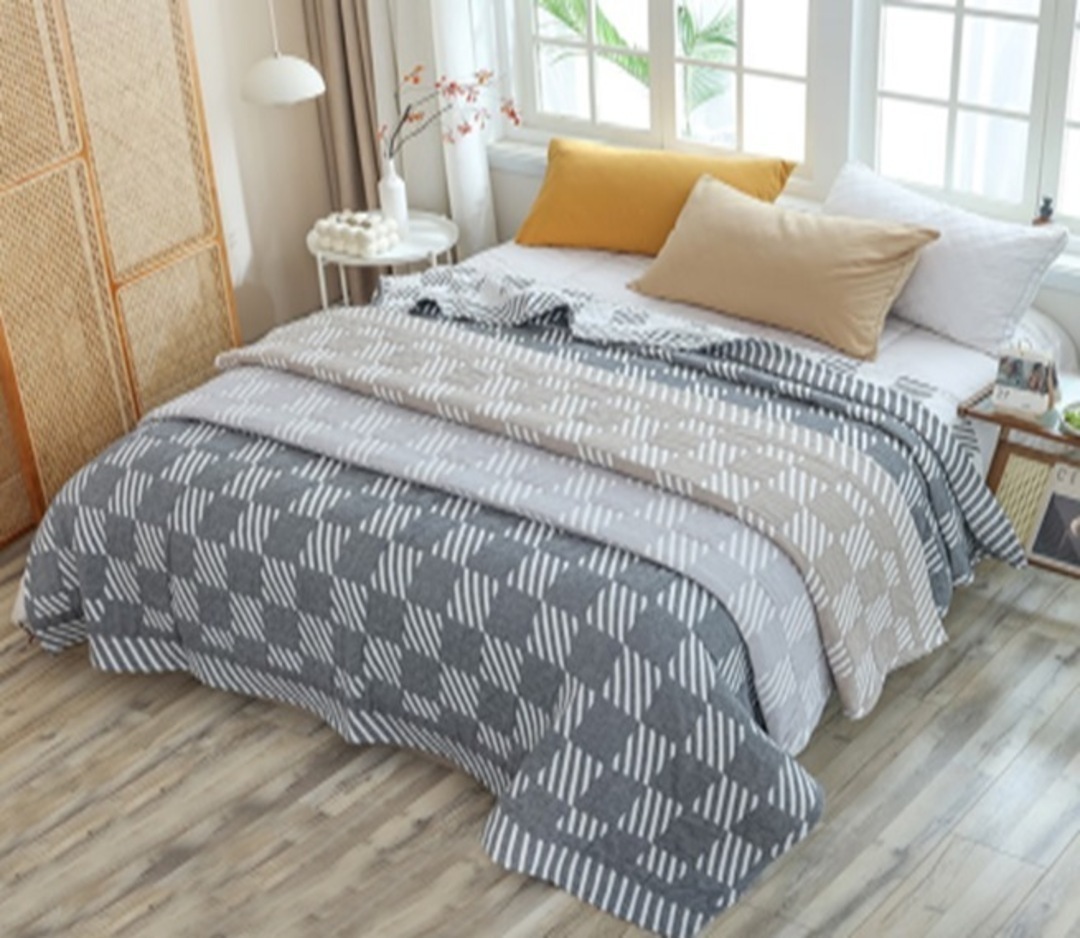 Покрывало хлопковое 46..243 7Я, 4608243, бежевый