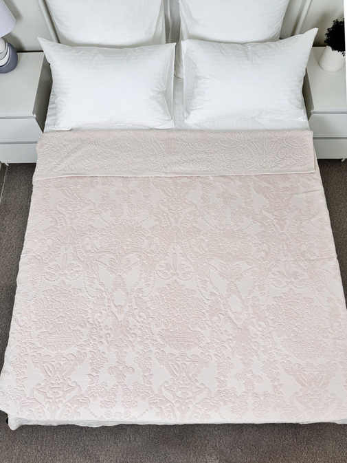 Покрывало махровое 22..421 7Я, 2210421, персиковый