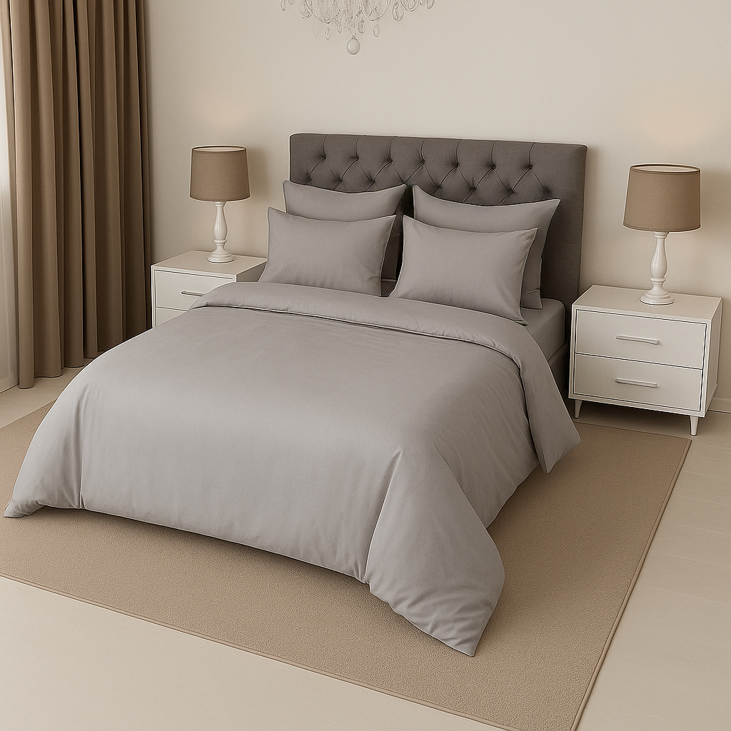 КПБ сатин однотонный Темно-синяя коллекция Реноме<OS-007 Кварц>