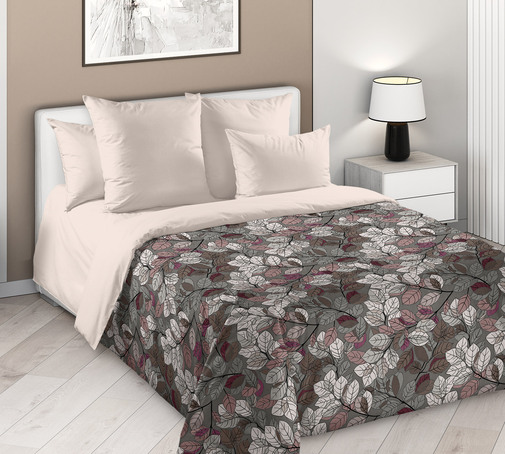 КПБ  перкаль Королевское искушение с гл/кр простыней<Листопад-1> 