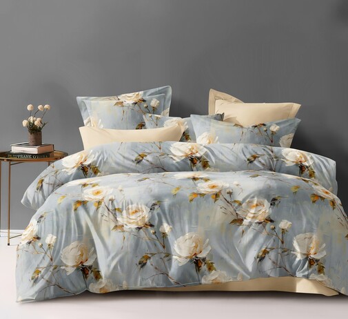 КПБ  поплин Оливковая коллекция Реноме<УУ 6866> 